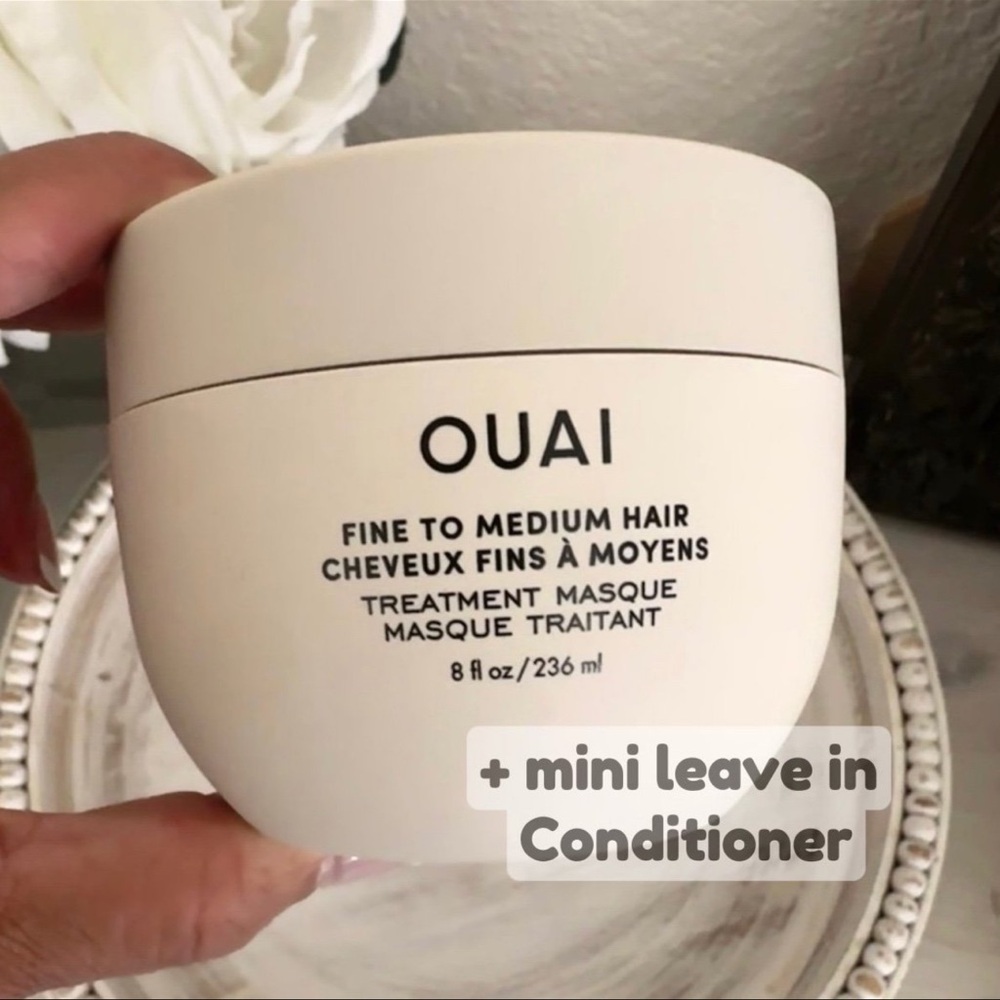 Ouai Hair, Fine to Medium Hair Treatment + mini leave-in